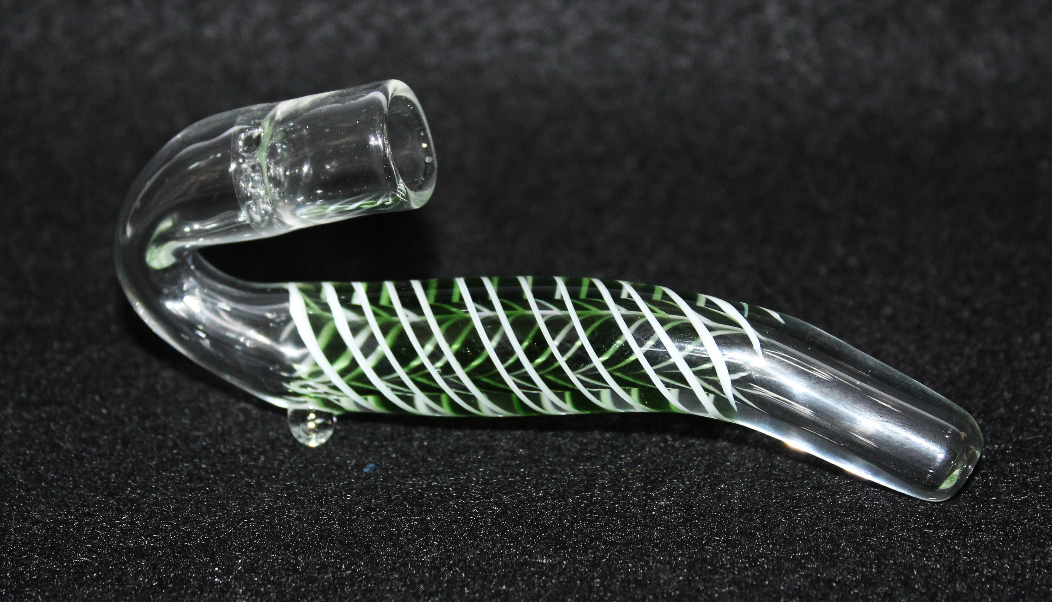 4" EMERALD TIDE - MINI SHERLOCK Tobacco Smoking Glass Pipe w/built-in screen