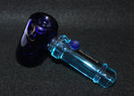 4 1/2" BLUE FREEZE HAMMER Glass Pipe Tobacco Smoking Glass Pipe +built-in screen