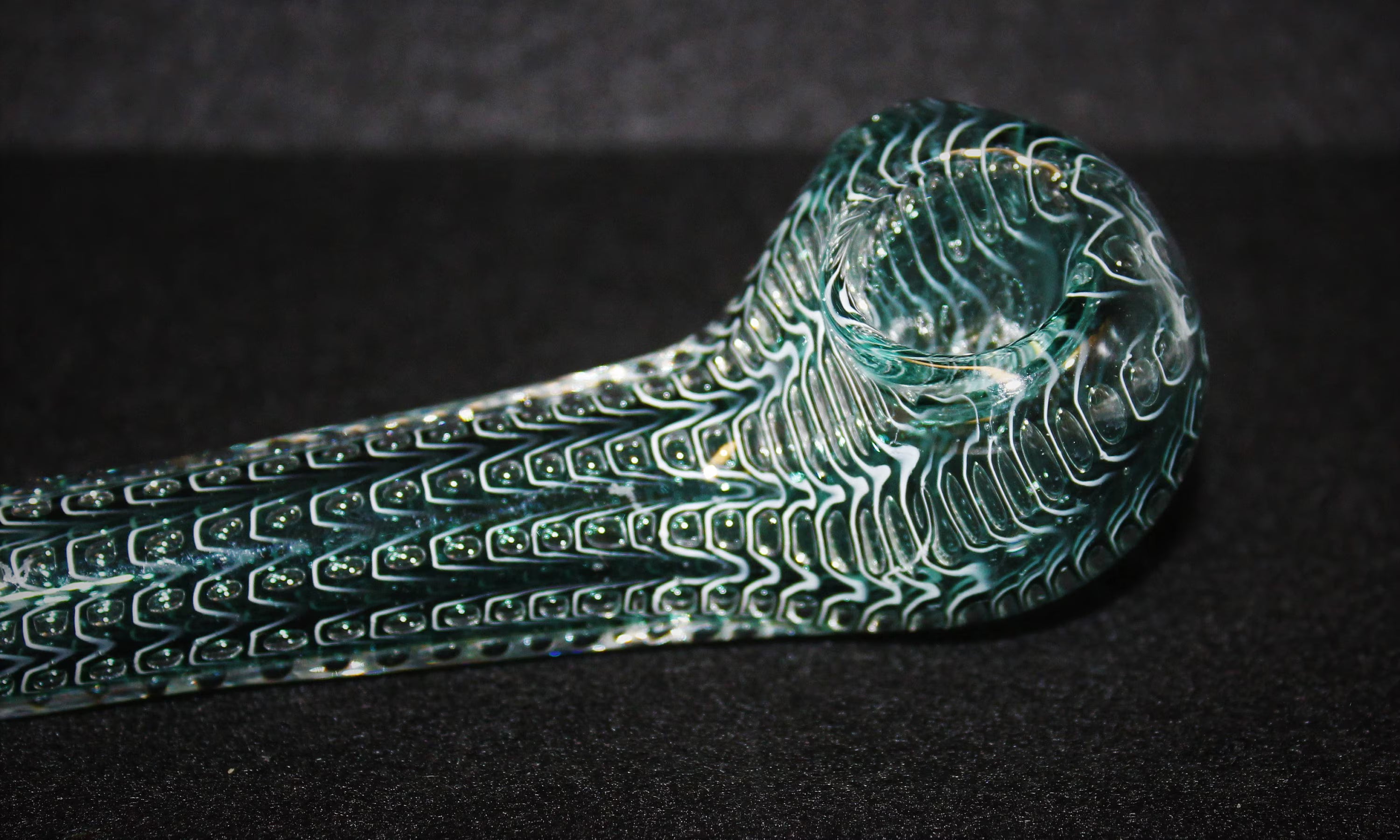 5" LOW PROFILE 'LOCKER Sherlock Tobacco Smoking Glass Pipe Scalloped Glass Pipes