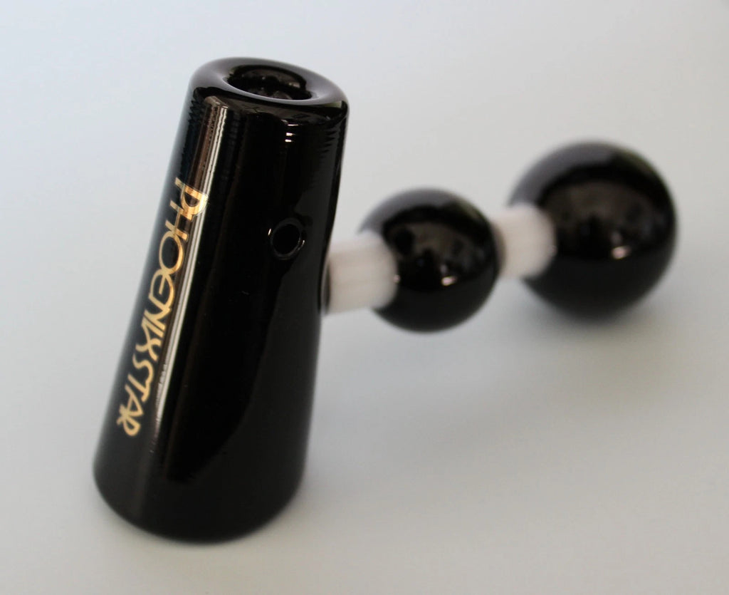 4" MINI BLACK HAMMER GLASS Pipe Tobacco Smoking Glass Pipe