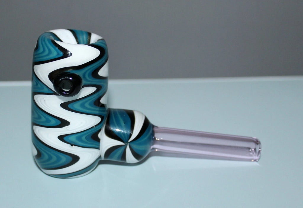 4 1/2" ZIRCON DRIFT Glass Tobacco Smoking Glass Pipe THICK GLASS pipes