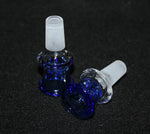 14mm BLUE SHOTS GLASS Slide Bowl SNOWFLAKE SCREEN slide bowl 14 mm male