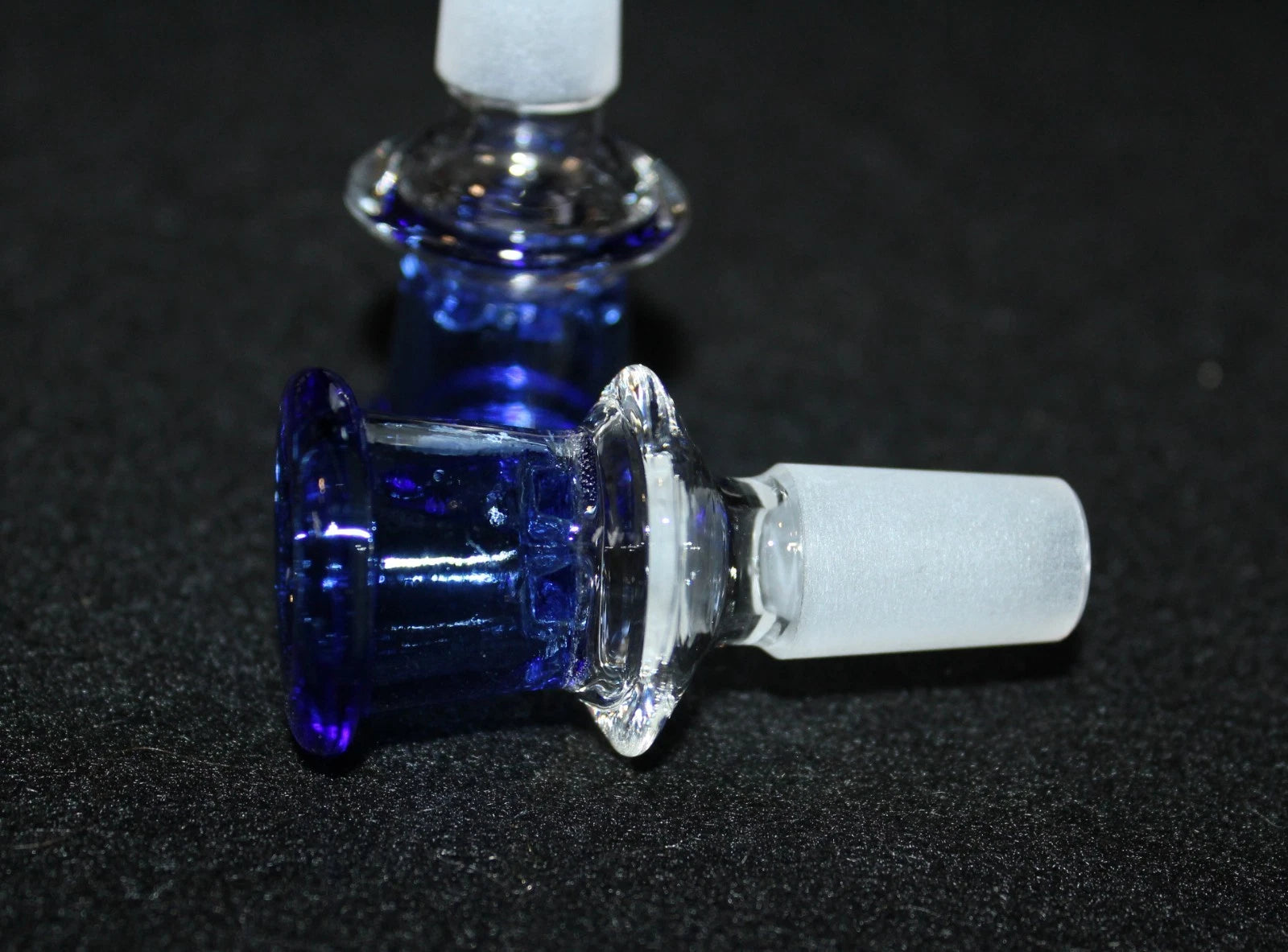 18mm BLUE SHOTS GLASS Slide Bowl SNOWFLAKE SCREEN slide bowl 18 mm male
