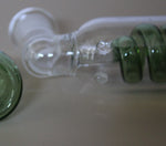 5" GREEN GLASS COIL TUBE Glass Smoking Pipe