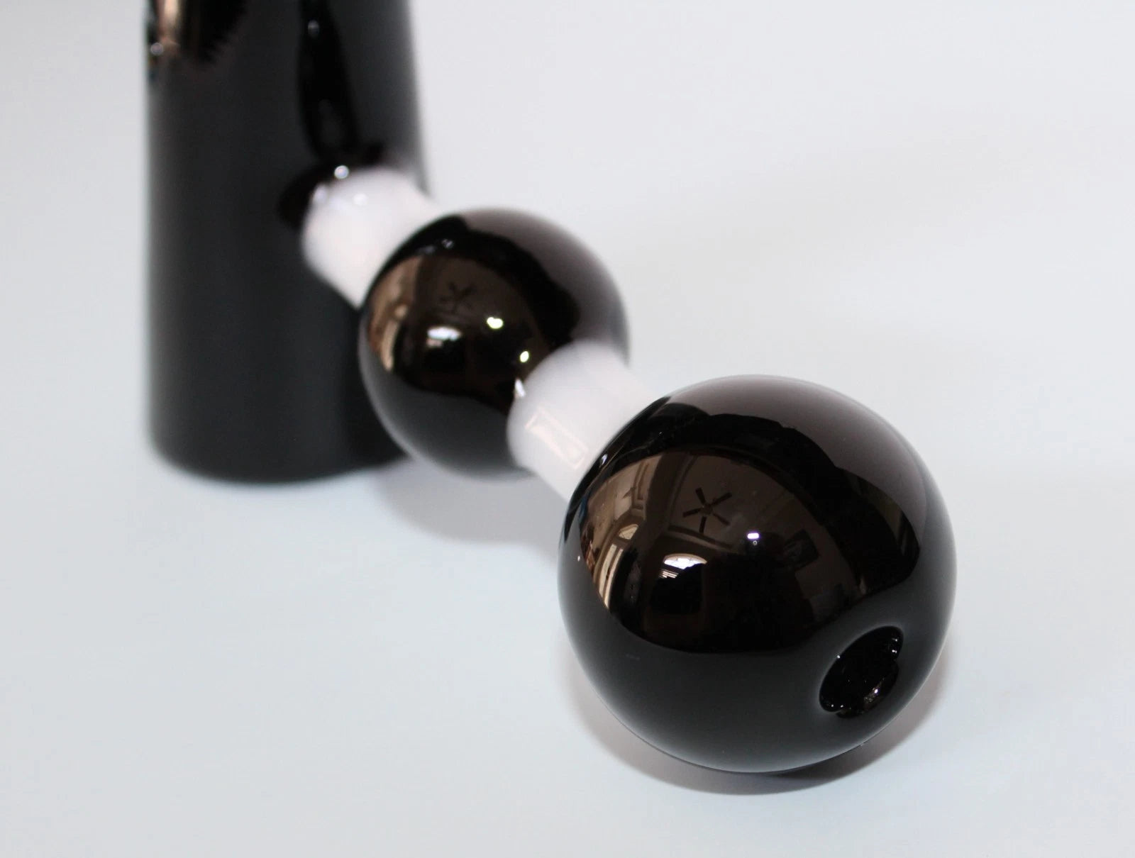 4" MINI BLACK HAMMER GLASS Pipe Tobacco Smoking Glass Pipe