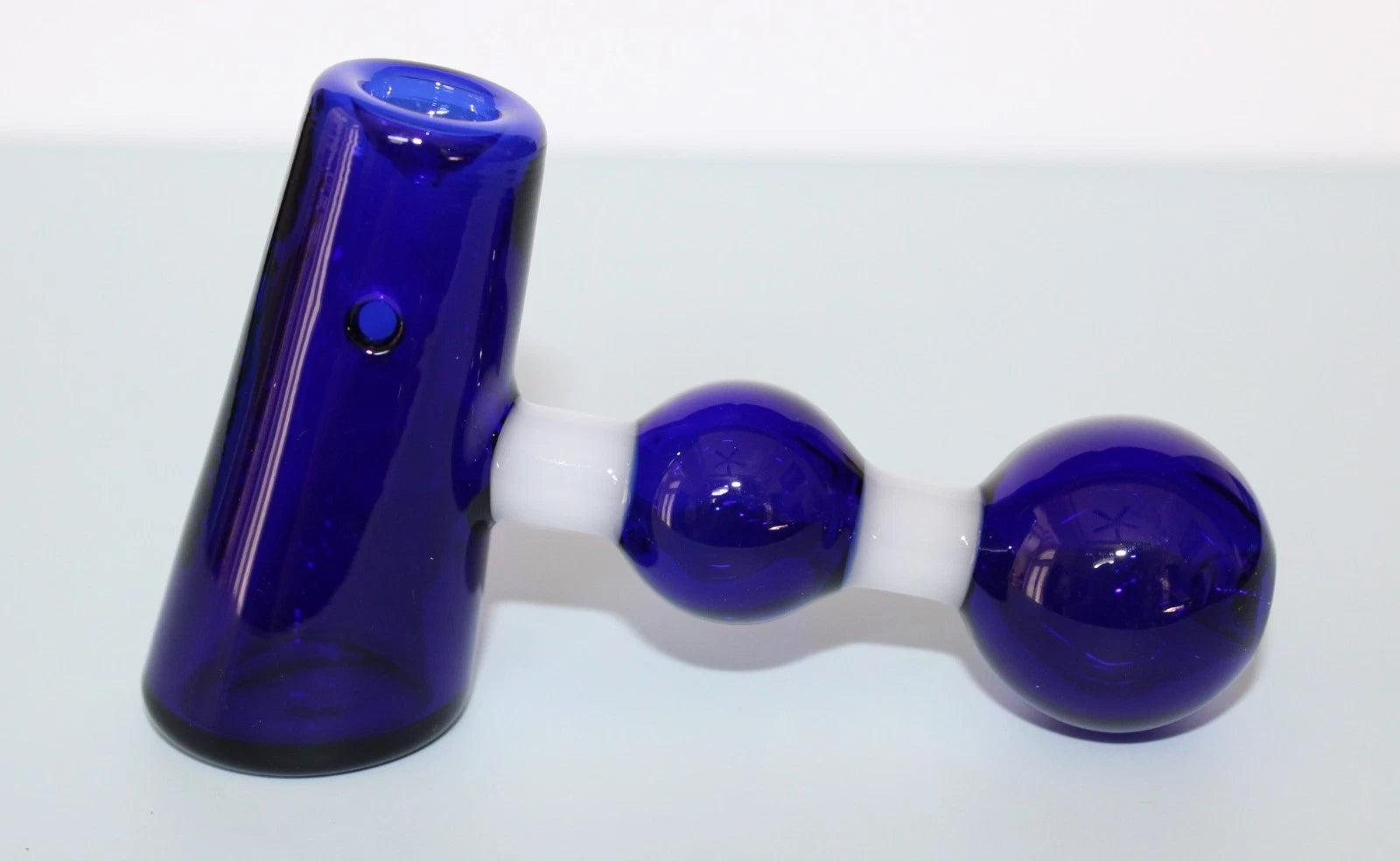 4" MINI BLUE HAMMER GLASS Pipe Tobacco Smoking Glass Pipe
