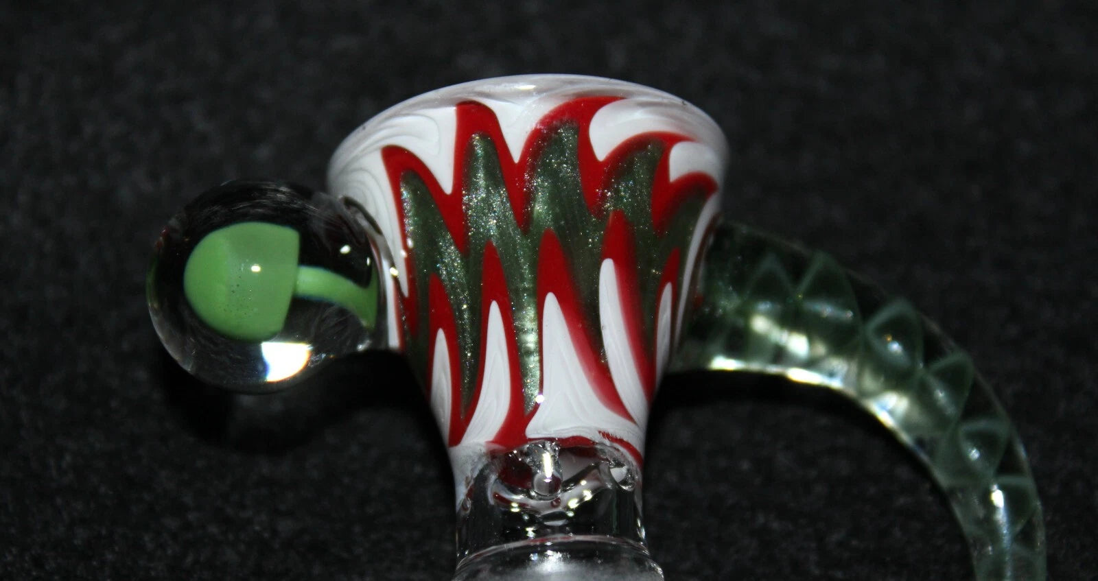 14mm STARLIGHT COMET Glass SLIDE Bowl w/built-in screen Tobacco Slide Bowl 14mm