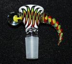14mm ISLAND CYCLONE Glass SLIDE Bowl w/built-in screen Tobacco Slide Bowl 14mm