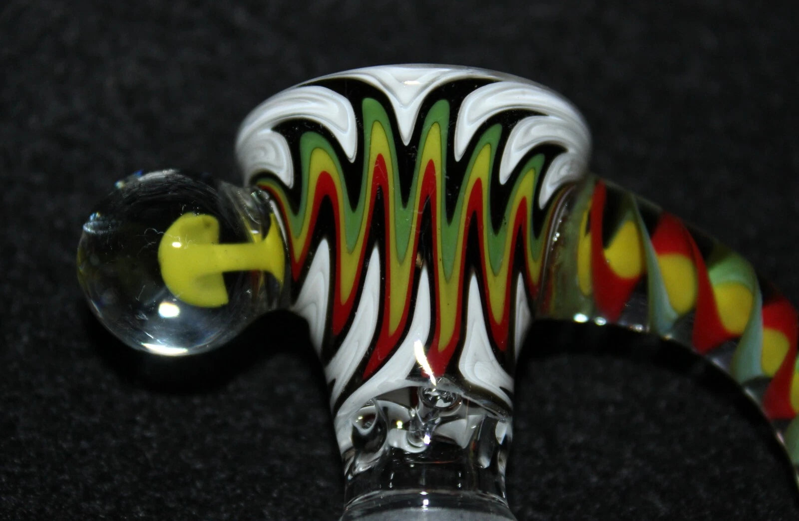 14mm ISLAND CYCLONE Glass SLIDE Bowl w/built-in screen Tobacco Slide Bowl 14mm