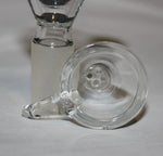 14mm - ECONOMY HORNED 4 HOLE Glass CONE Tobacco smoking glass slide bowl 14 mm