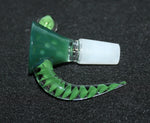 14mm EMERALD GREEN Glass SLIDE Bowl Tobacco Glass Slide Bowl 14 mm