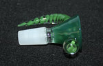 14mm EMERALD GREEN Glass SLIDE Bowl Tobacco Glass Slide Bowl 14 mm