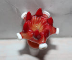 14mm FLAMING SABER TOOTH GLASS SLIDE Tobacco Glass Slide Bowl 14 mm male