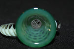 14mm GREEN TIDE Glass SLIDE Bowl w/built-in screen Tobacco Glass Slide Bowl 14mm