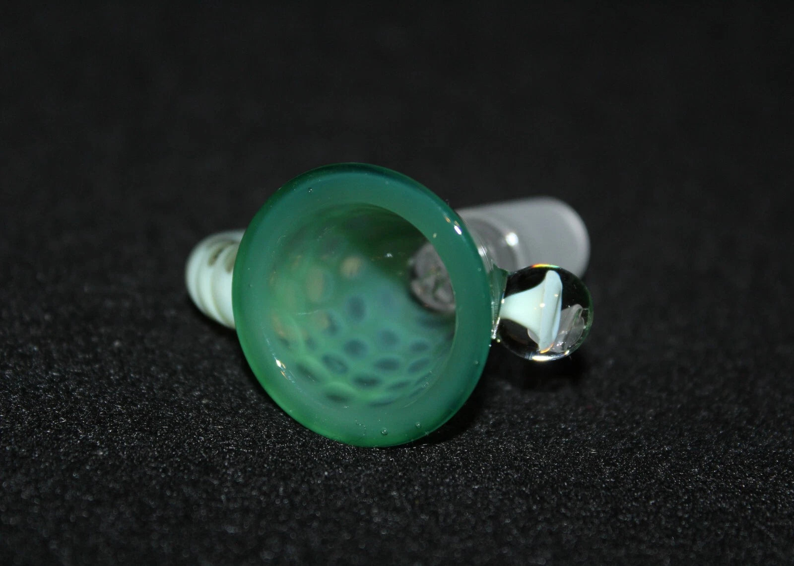 14mm GREEN TIDE Glass SLIDE Bowl w/built-in screen Tobacco Glass Slide Bowl 14mm