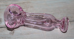 4" CYBER PINK Tobacco Smoking Glass Pipe w/ dual feed stem Glass Pipes