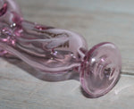 4" CYBER PINK Tobacco Smoking Glass Pipe w/ dual feed stem Glass Pipes