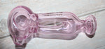 4" CYBER PINK Tobacco Smoking Glass Pipe w/ dual feed stem Glass Pipes