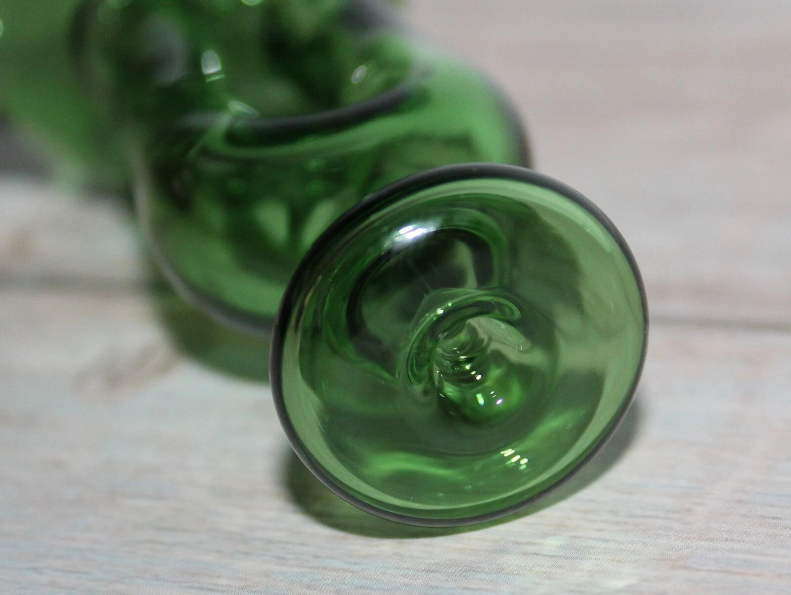 4" CYBER GREEN Tobacco Smoking Glass Pipe w/ dual feed stem Glass Pipes