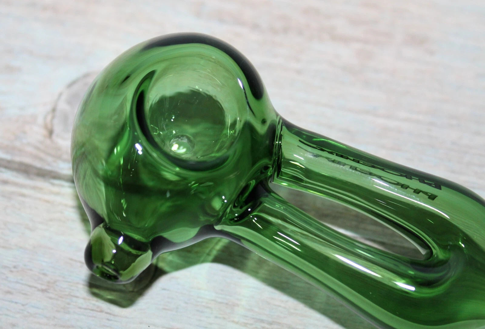 4" CYBER GREEN Tobacco Smoking Glass Pipe w/ dual feed stem Glass Pipes