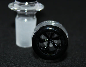 18mm BLACK SHOTS Mobius-like Slide Bowl SNOWFLAKE SCREEN slide bowl