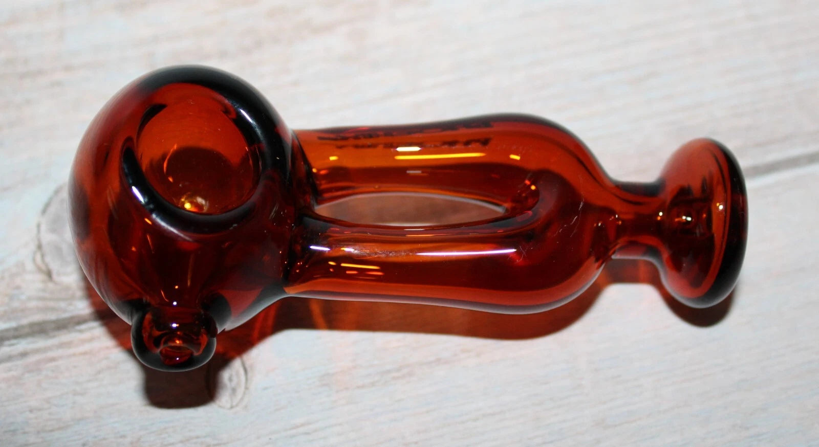 4" CYBER BROWN Tobacco Smoking Glass Pipe w/ dual feed stem Glass Pipes