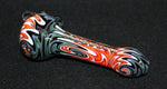 5" CRIMSON TANGO Glass Tobacco Smoking Glass Pipe w/ built-in screen