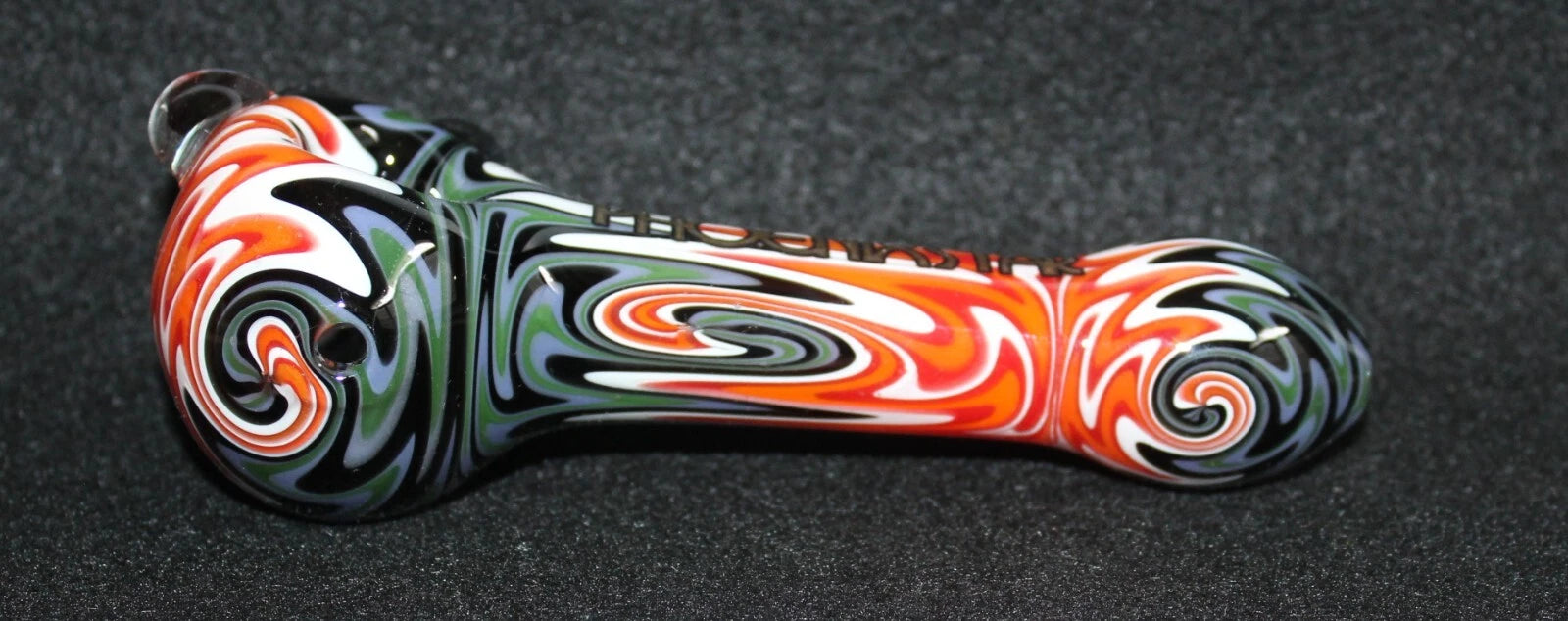 5" CRIMSON TANGO Glass Tobacco Smoking Glass Pipe w/ built-in screen