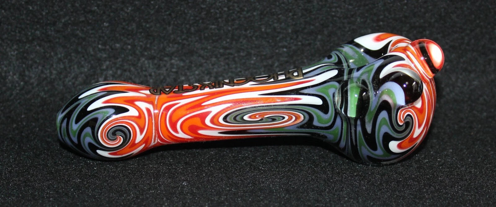 5" CRIMSON TANGO Glass Tobacco Smoking Glass Pipe w/ built-in screen