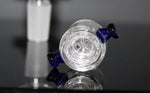 14 mm BLUE STAR SLIDE BOWL SNOWFLAKE SCREEN Tobacco Glass slide bowl