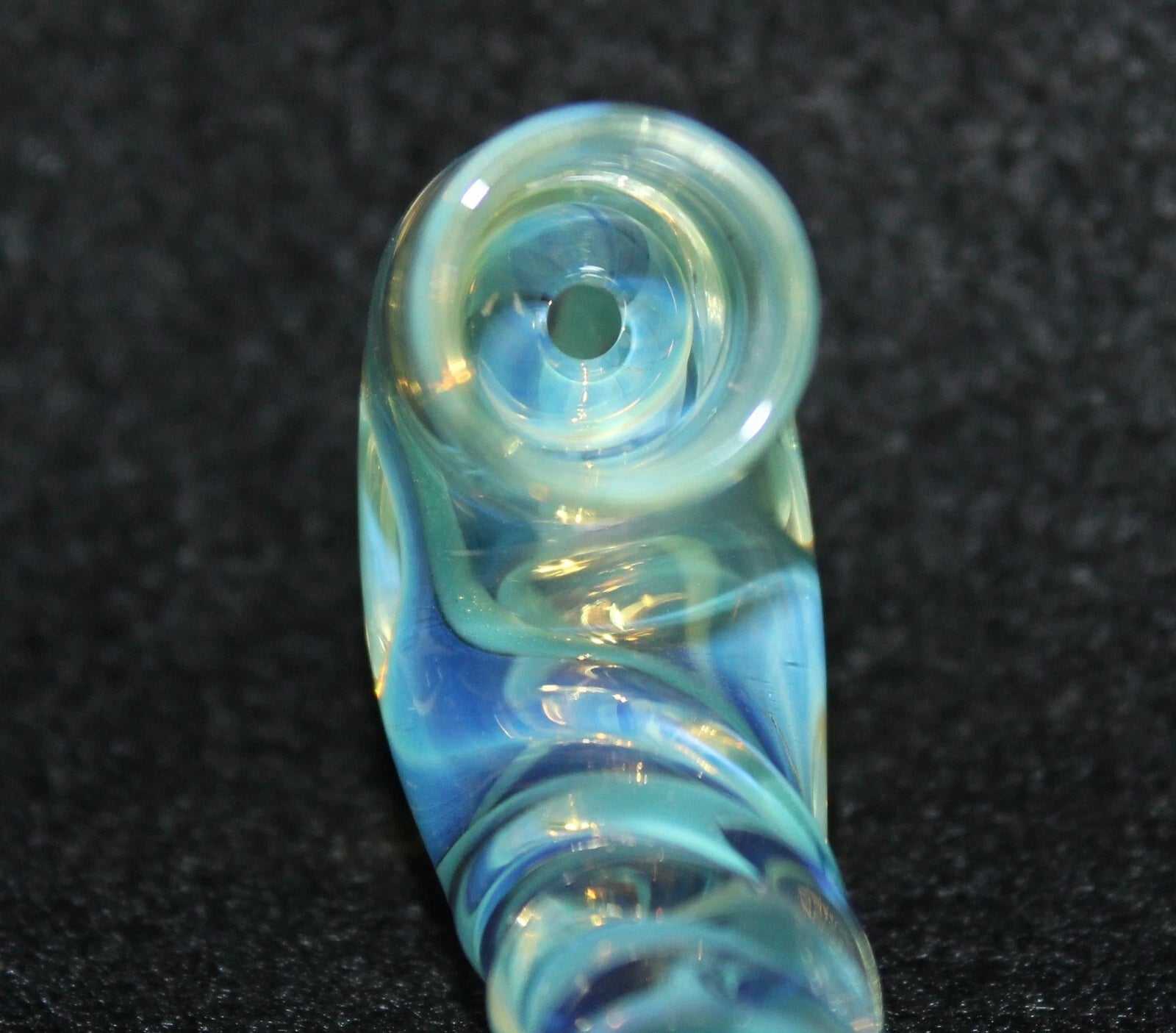 3 1/2" AQUA UNICORN PAD FOOT Glass Tobacco Smoking Glass Pipe GLASS pipes