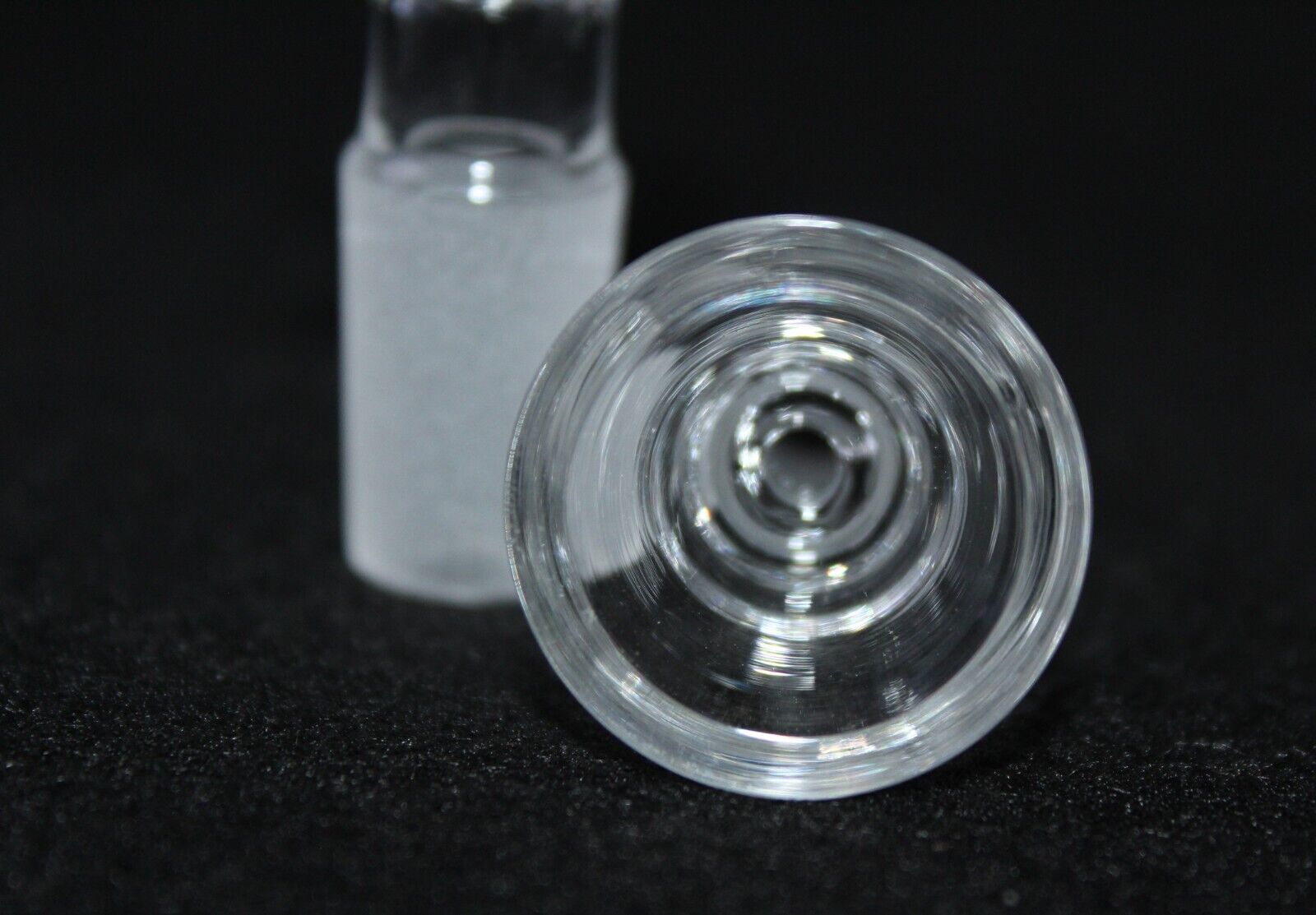 14mm CLEAR Glass BASIC CONE SLIDE Tobacco slide
