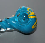 3" FROST WHIRL Unicorn Stem Tobacco Smoking Glass Pipe