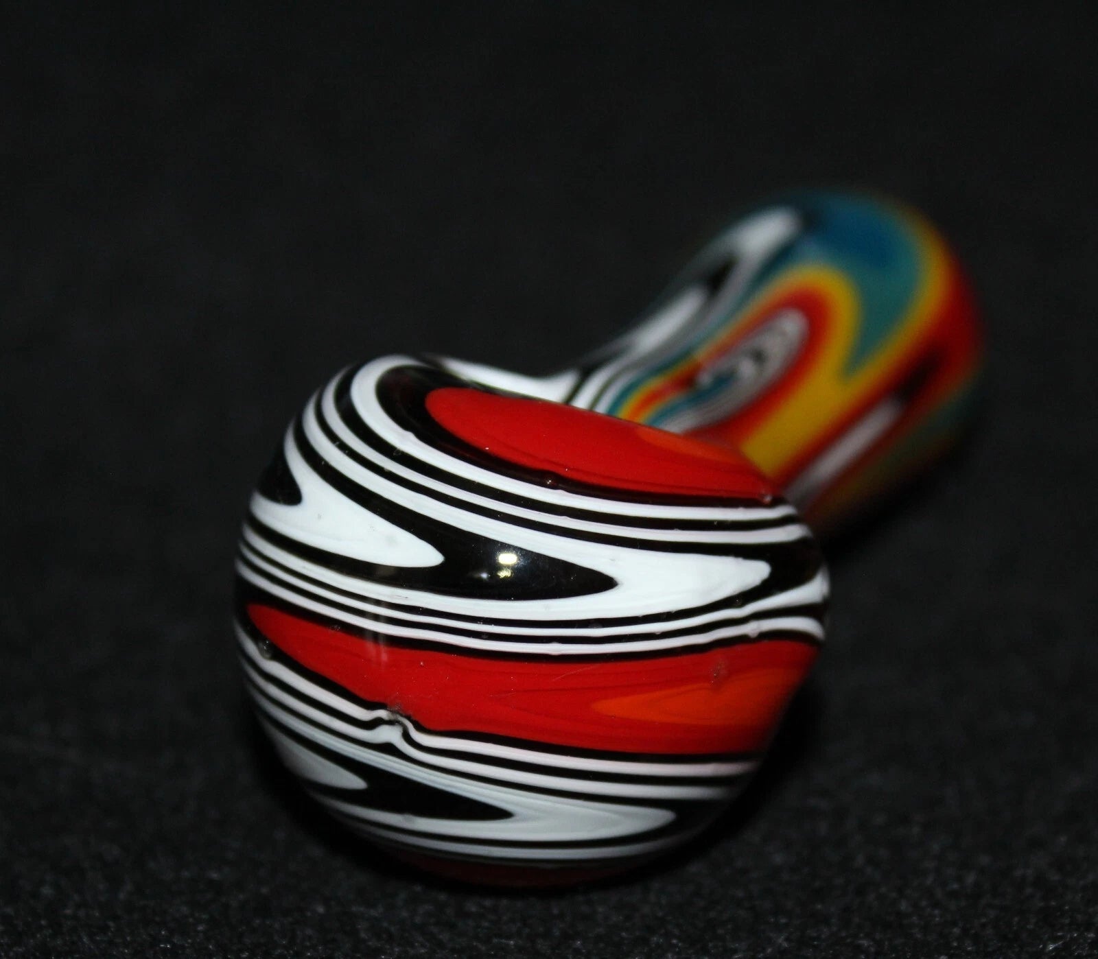 4 1/2" GROOVY SPIRIT Glass Tobacco Smoking glass Pipe Bowl THICK glass Pipes