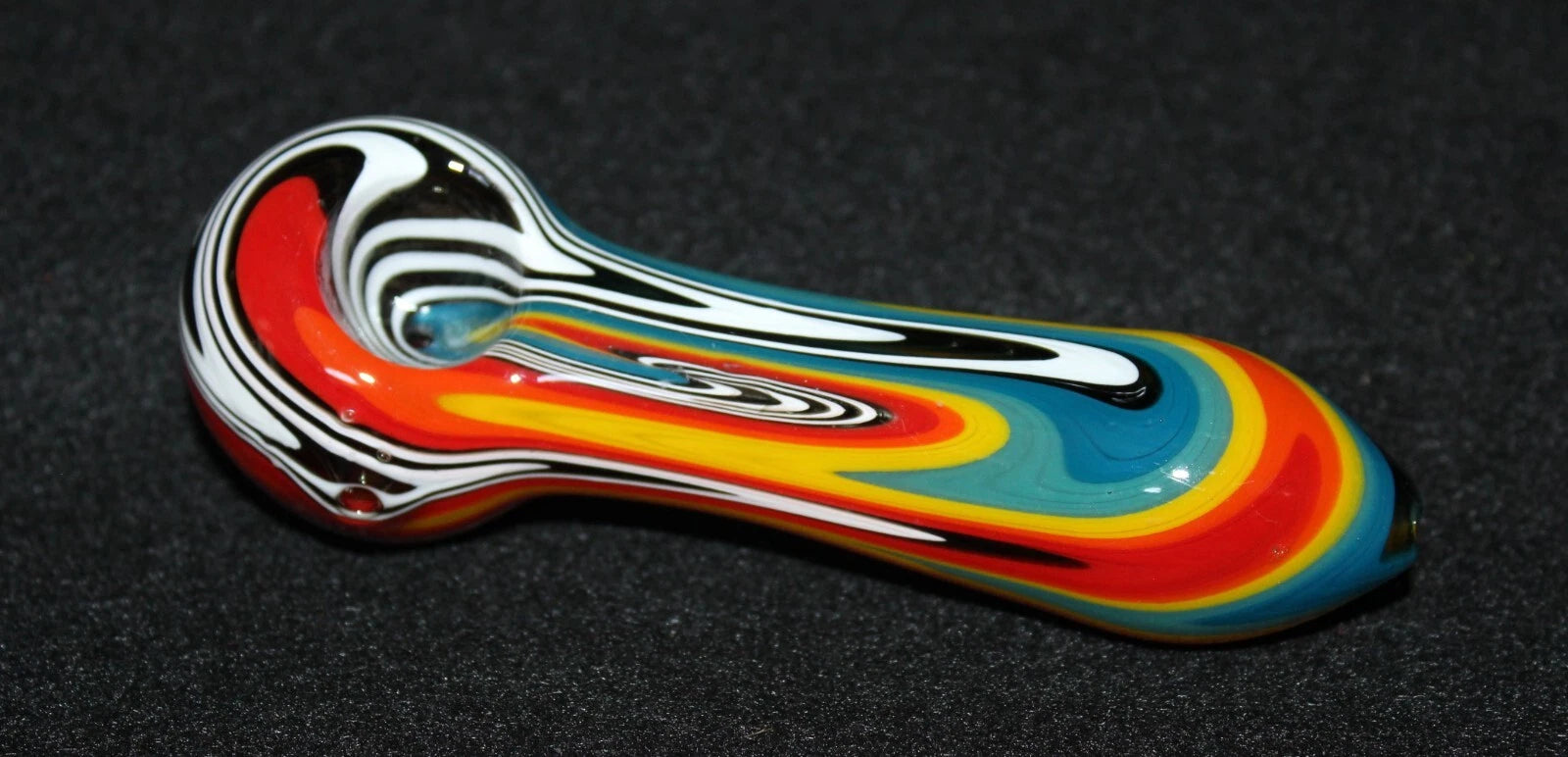 4 1/2" GROOVY SPIRIT Glass Tobacco Smoking glass Pipe Bowl THICK glass Pipes