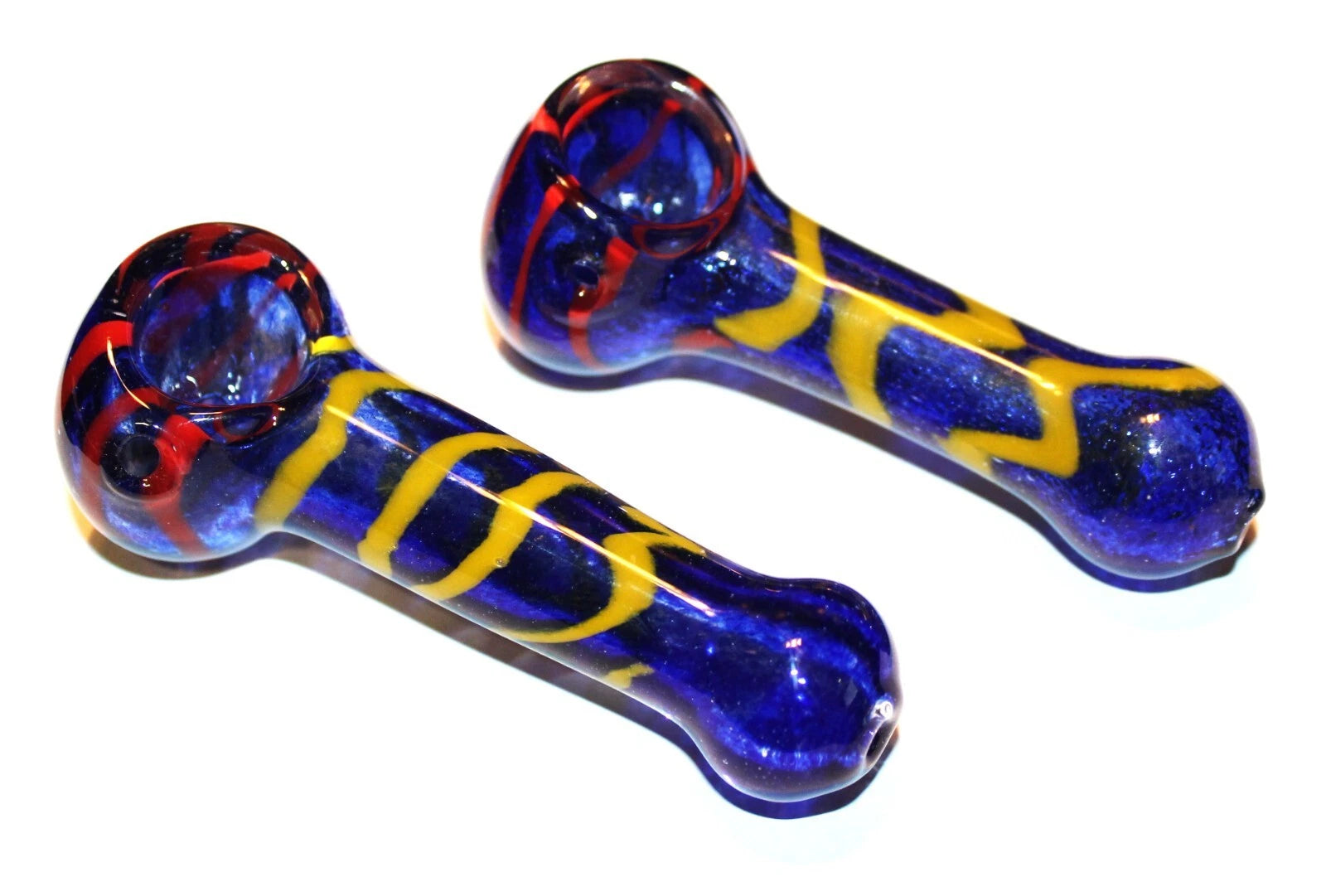 BLUE GLASS EXPRESSION 4" Glass Pipe