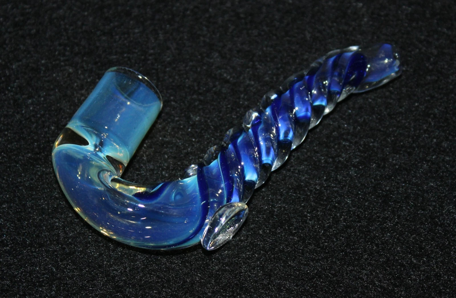 3 1/2" BLUE UNICORN PAD FOOT Glass Tobacco Smoking Glass Pipe GLASS pipes