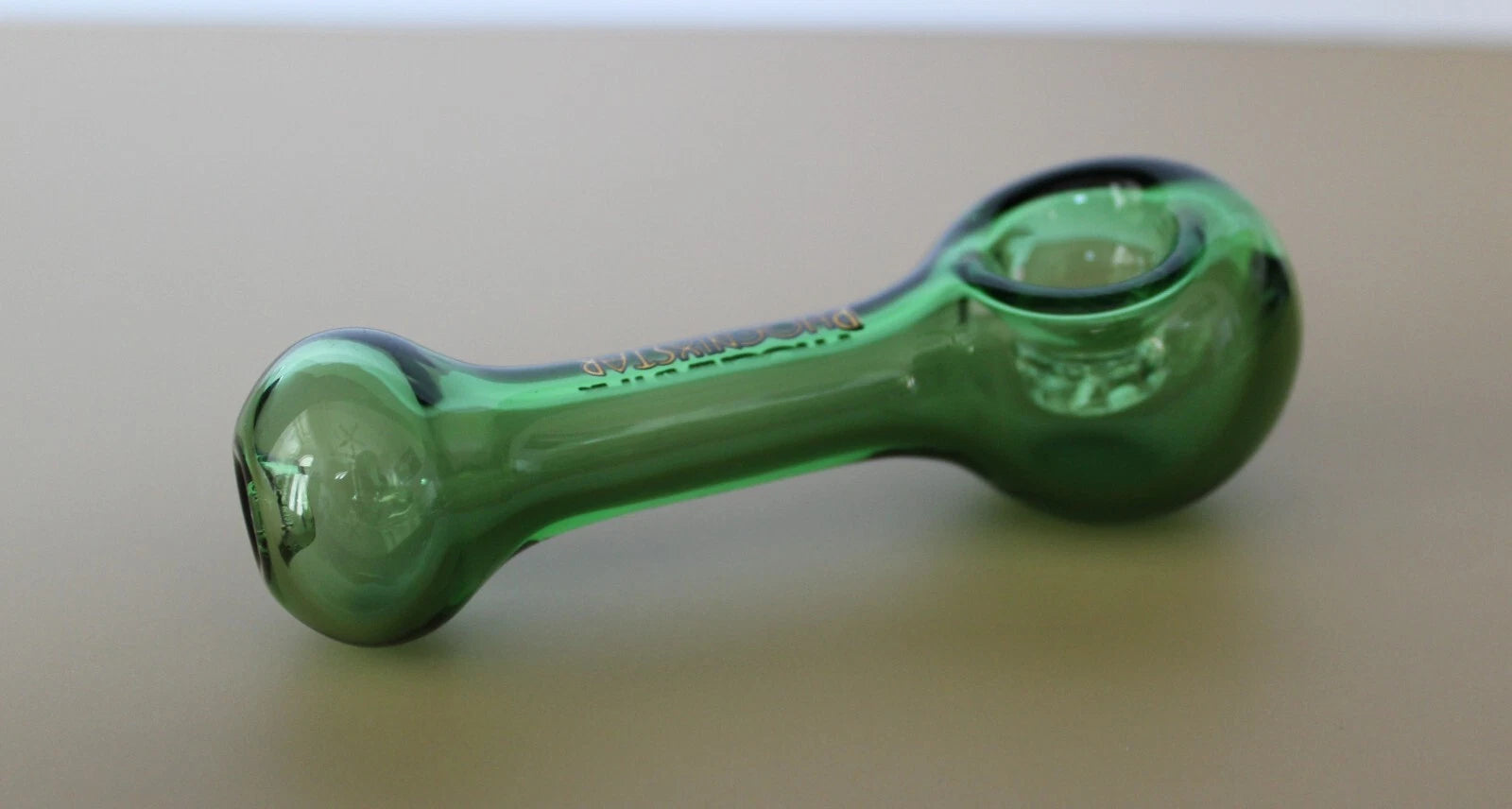 4" POCKET GREEN Glass Tobacco Smoking Glass Pipe w/ built-in screen