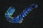 3 1/2" BLUE UNICORN PAD FOOT Glass Tobacco Smoking Glass Pipe GLASS pipes
