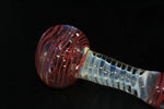 4 1/2" SPIRAL HELIX RED Tobacco Smoking Pipe bowl TWIST pipes