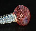 4 1/2" SPIRAL HELIX RED Tobacco Smoking Pipe bowl TWIST pipes