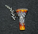 14mm FAR OUT VORTEX Glass Slide Bowl w/ built-in screen Tobacco Glass Slide Bowl