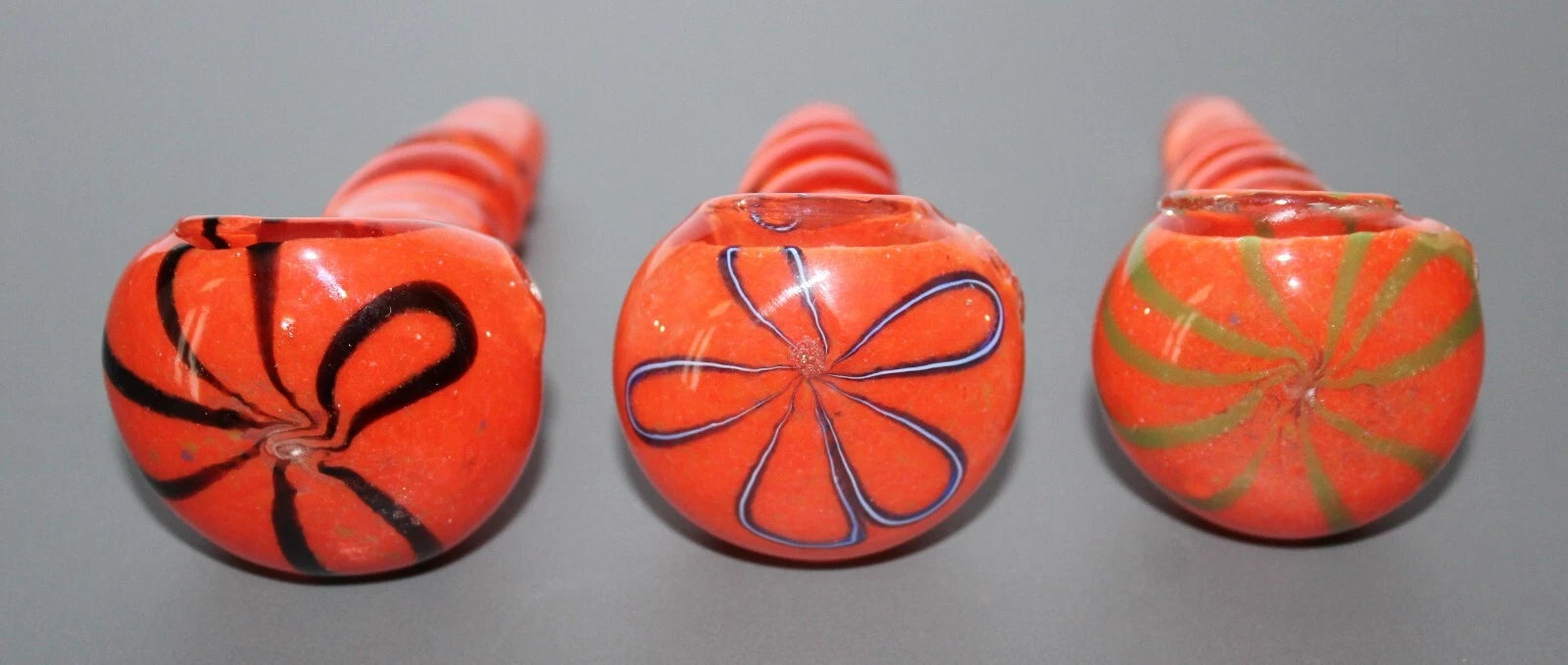 3" SUNFLARE TWIST Unicorn Stem Tobacco Smoking Glass Pipe