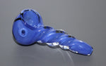 3" SAPPHIRE SPIN Unicorn Stem Tobacco Smoking Glass Pipe
