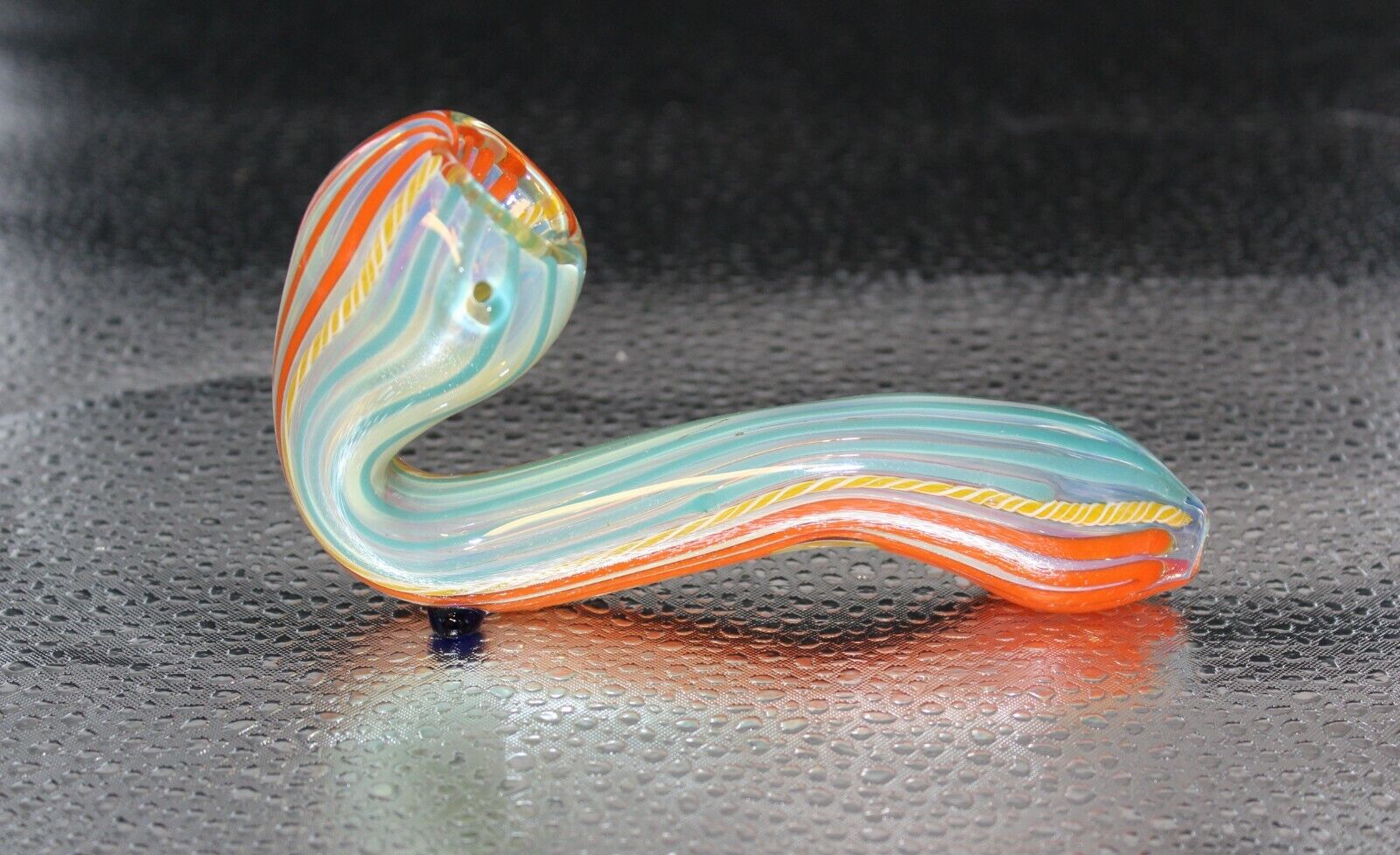 CIRCUS TIME 5 1/2" FUMED THICK GLASS PIPE