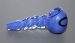 3" SAPPHIRE SPIN Unicorn Stem Tobacco Smoking Glass Pipe