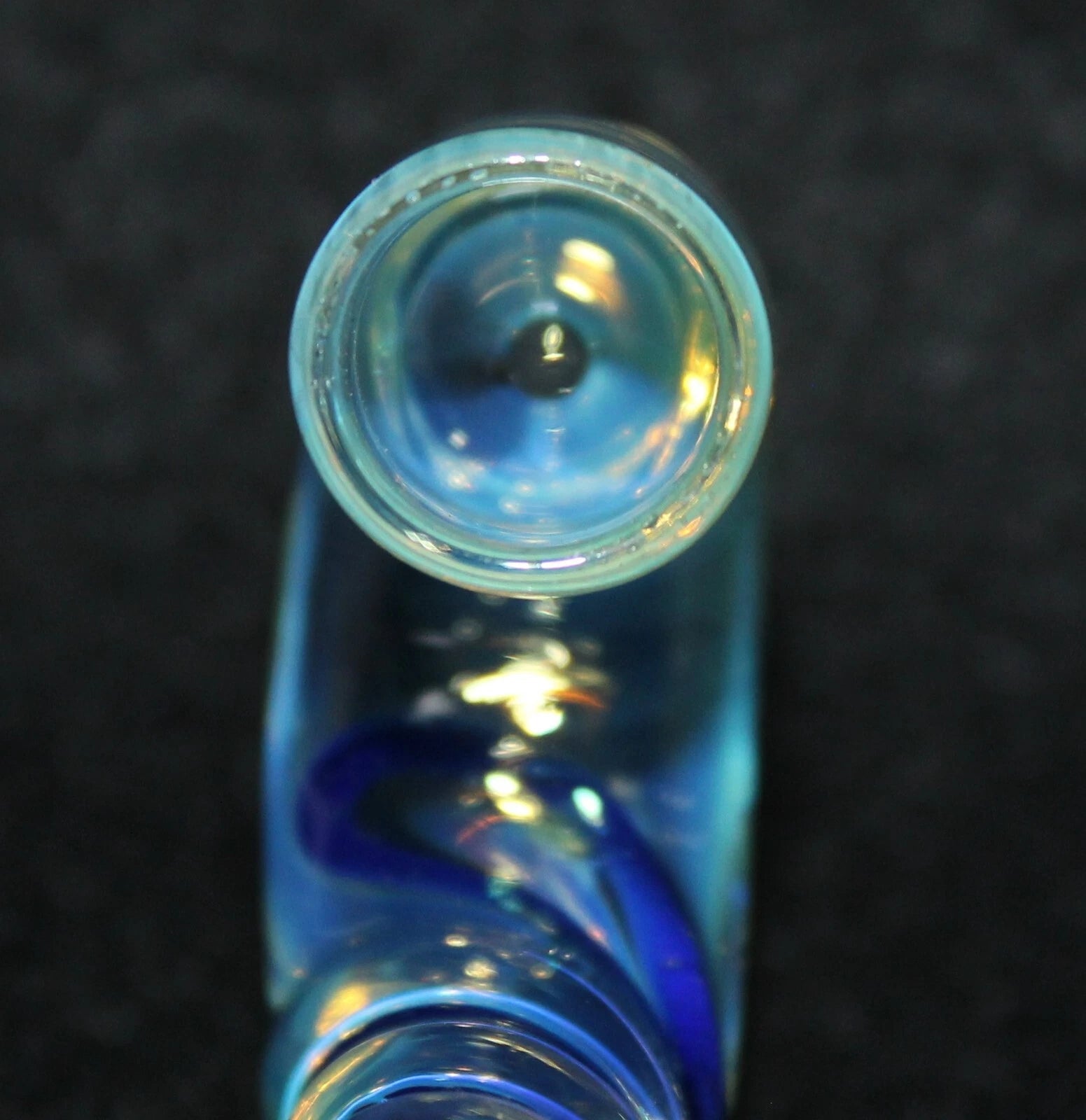 3 1/2" BLUE UNICORN PAD FOOT Glass Tobacco Smoking Glass Pipe GLASS pipes