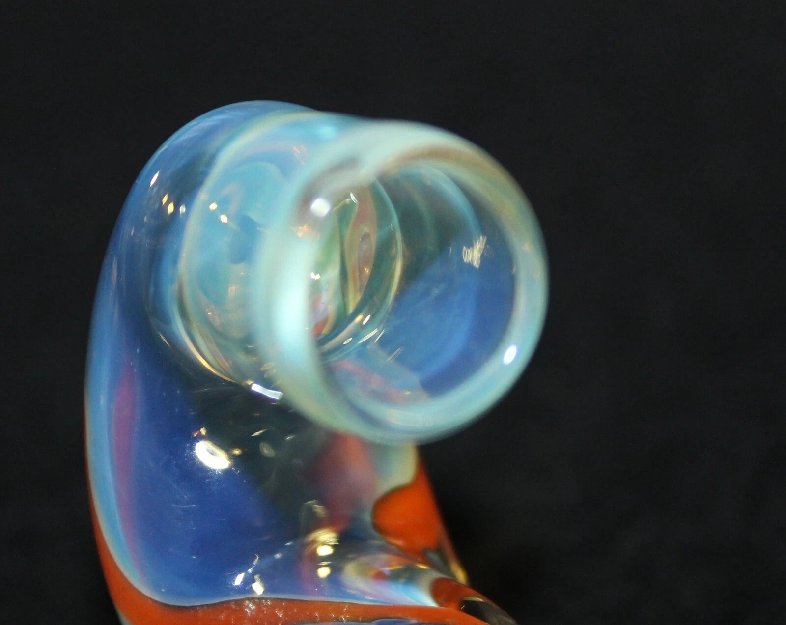 3 1/2" RED UNICORN STEM SHERLOCK W/PAD Glass Tobacco Smoking Pipe GLASS pipes