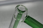6.7" THICK GLASS Green Hammer Bubbler