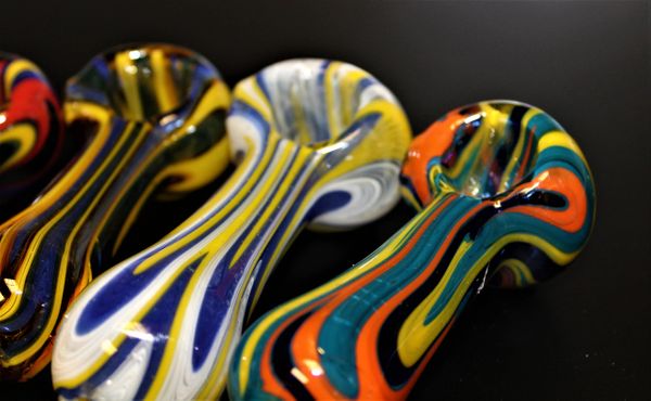 4" MIND BENDER Reversal Thick Glass Pipe
